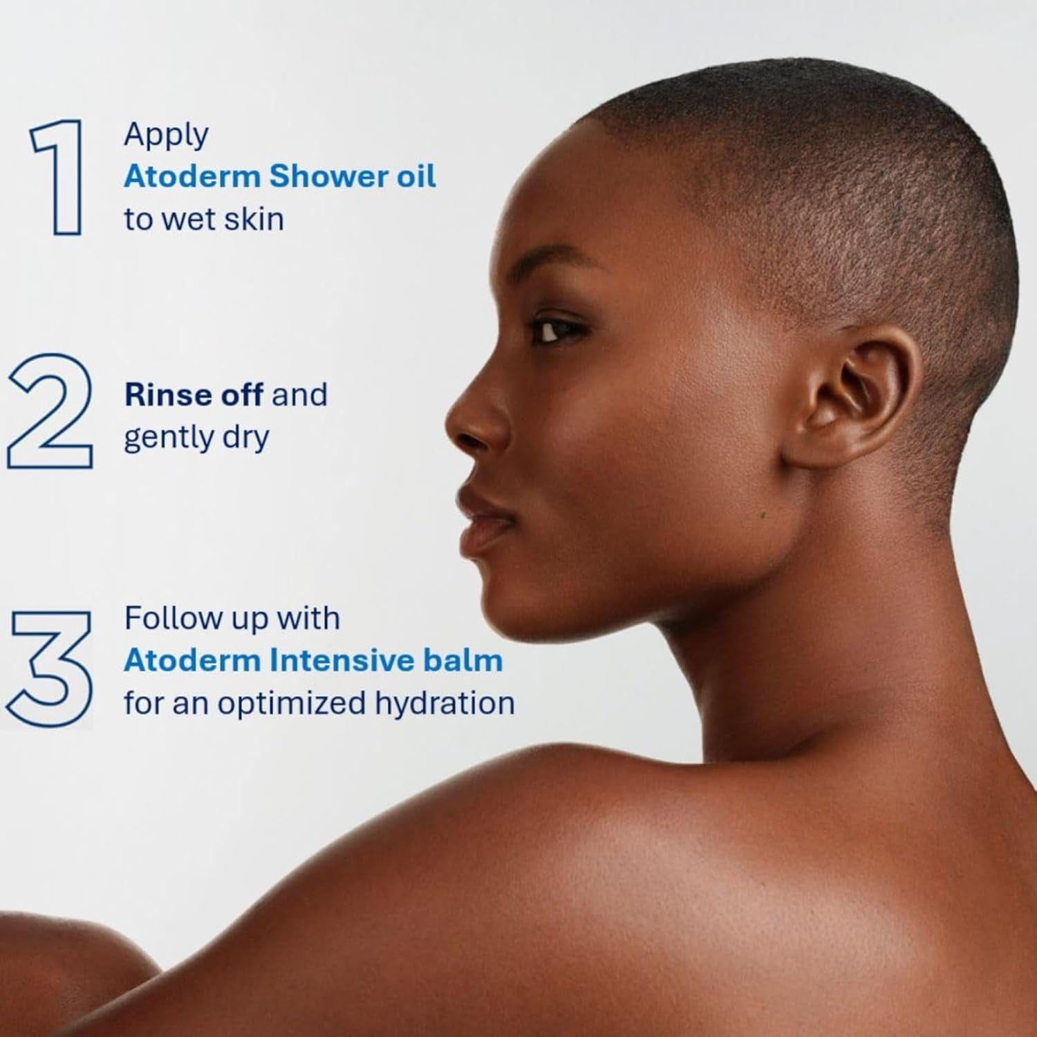 Bioderma Atoderm Shower Oil, Cleansing Oil for Face & Body, urishing Cleansing Oil for Dry to Atopic Sensitive Skin for Softer & Smooth Skin for Your Whole Family